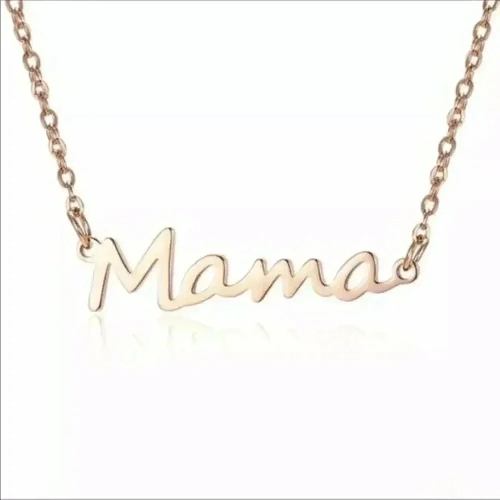 Pretty MAMA Necklace in Rose Gold Tone NWT